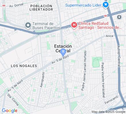 Aviso Clínica RedSalud Santiago en Estación Central