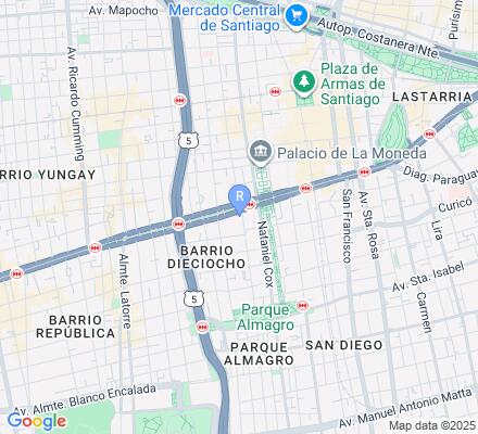 Aviso Empresa de Transporte de Pasajeros METRO S.A en Santiago