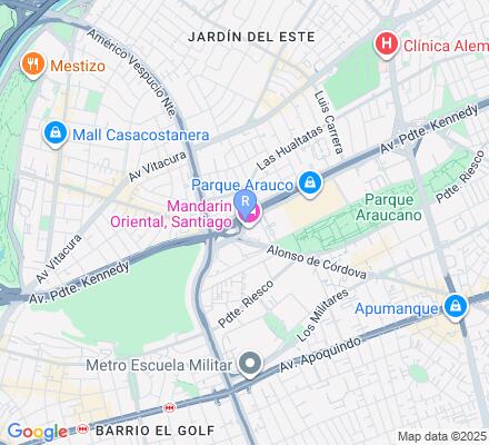 Aviso Hotel Mandarin Oriental en Las Condes