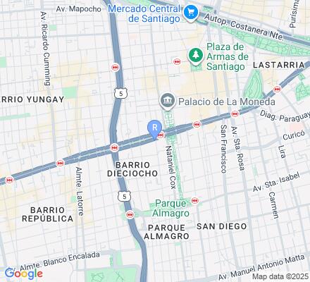 Aviso Empresa de Transporte de Pasajeros METRO S.A en Santiago