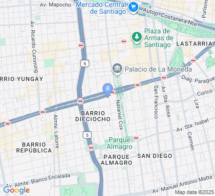 Aviso Empresa de Transporte de Pasajeros METRO S.A en Santiago