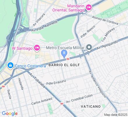 Aviso Banco BICE en Las Condes